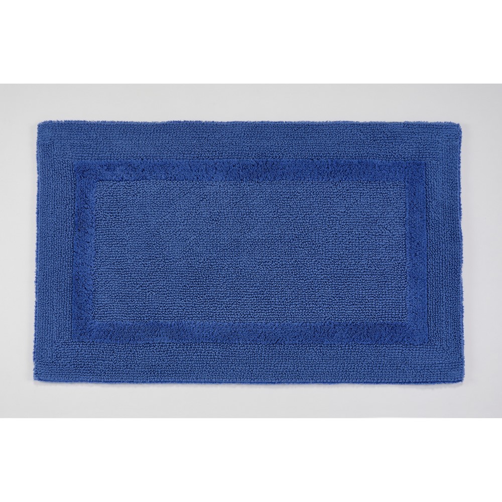 Reversible Bath Mat 304 by Designer Abyss & Habidecor in Marina Blue